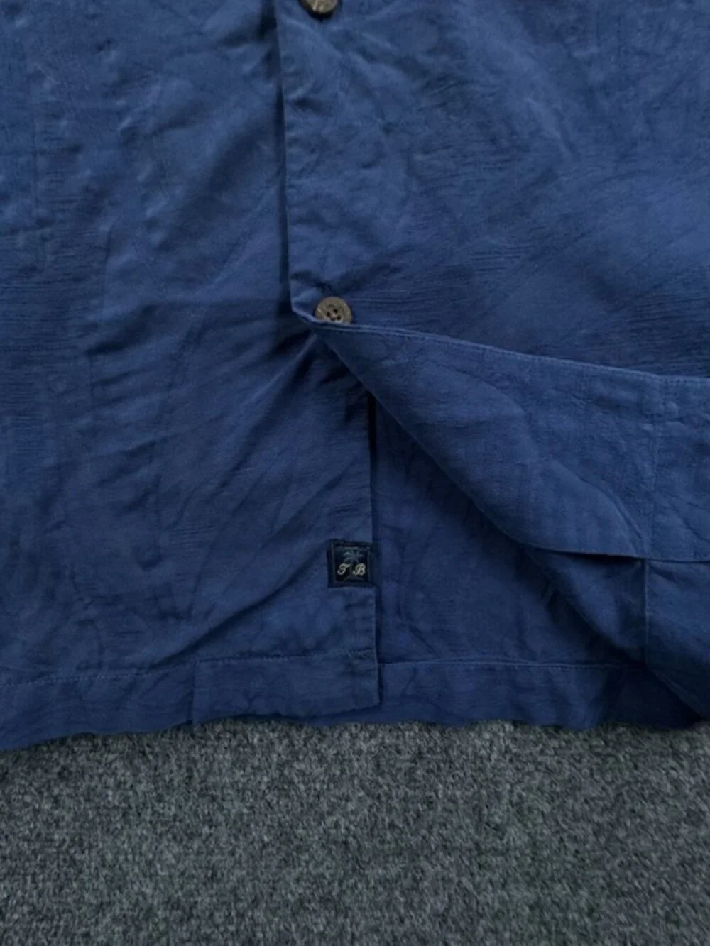Tommy Bahama Short Sleeve Silk 2XL Floral Blue Logo Shirt Men Beach Button Up